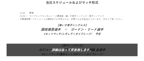 相手はイズナー フェデラー来日イベントチケット追加販売が決定 ユニクロイベント Vamos シニア